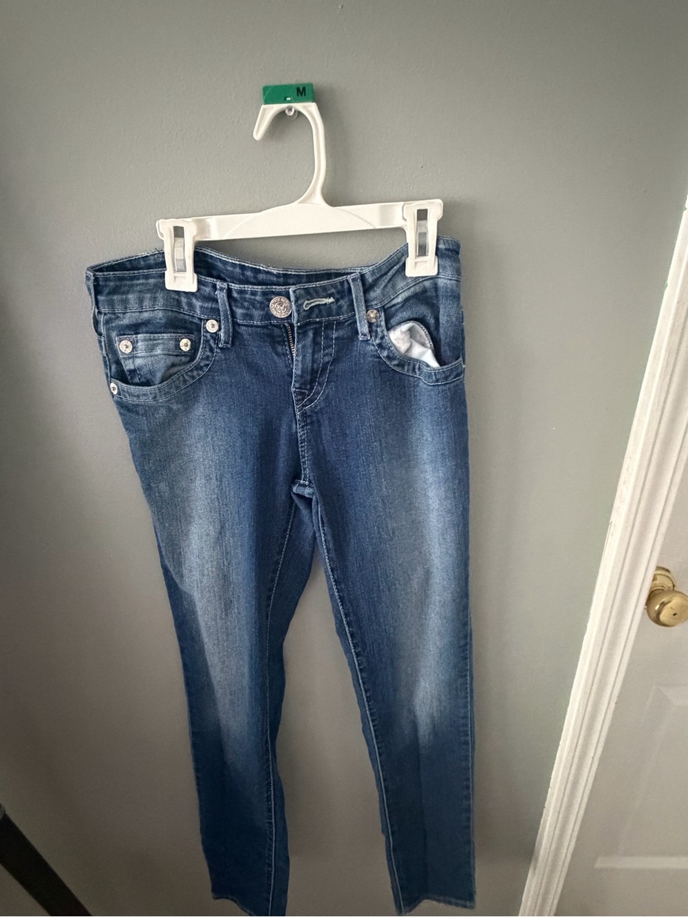 True Religion Women's Dark Wash Skinny Jeans